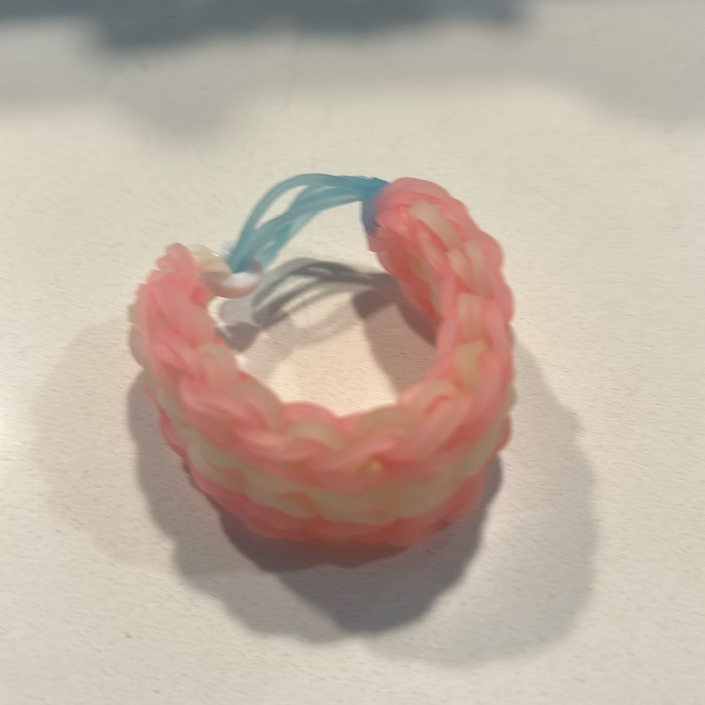 💜 Rainbow loom handcrafted bracelet 💜